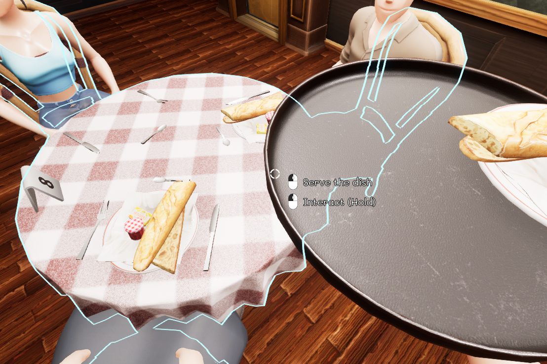 Breakfast plate on a serving tray