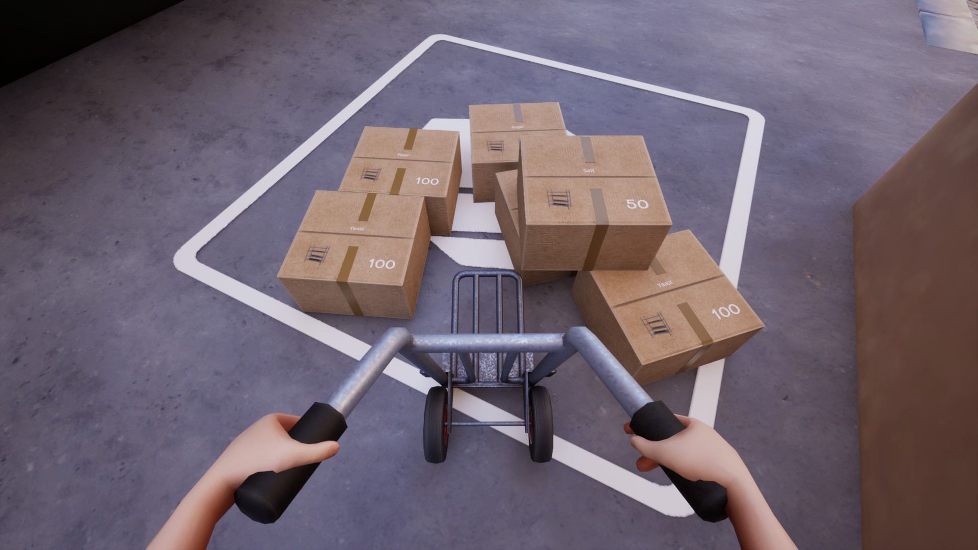 Ingredient name displayed on a delivered cardboard box