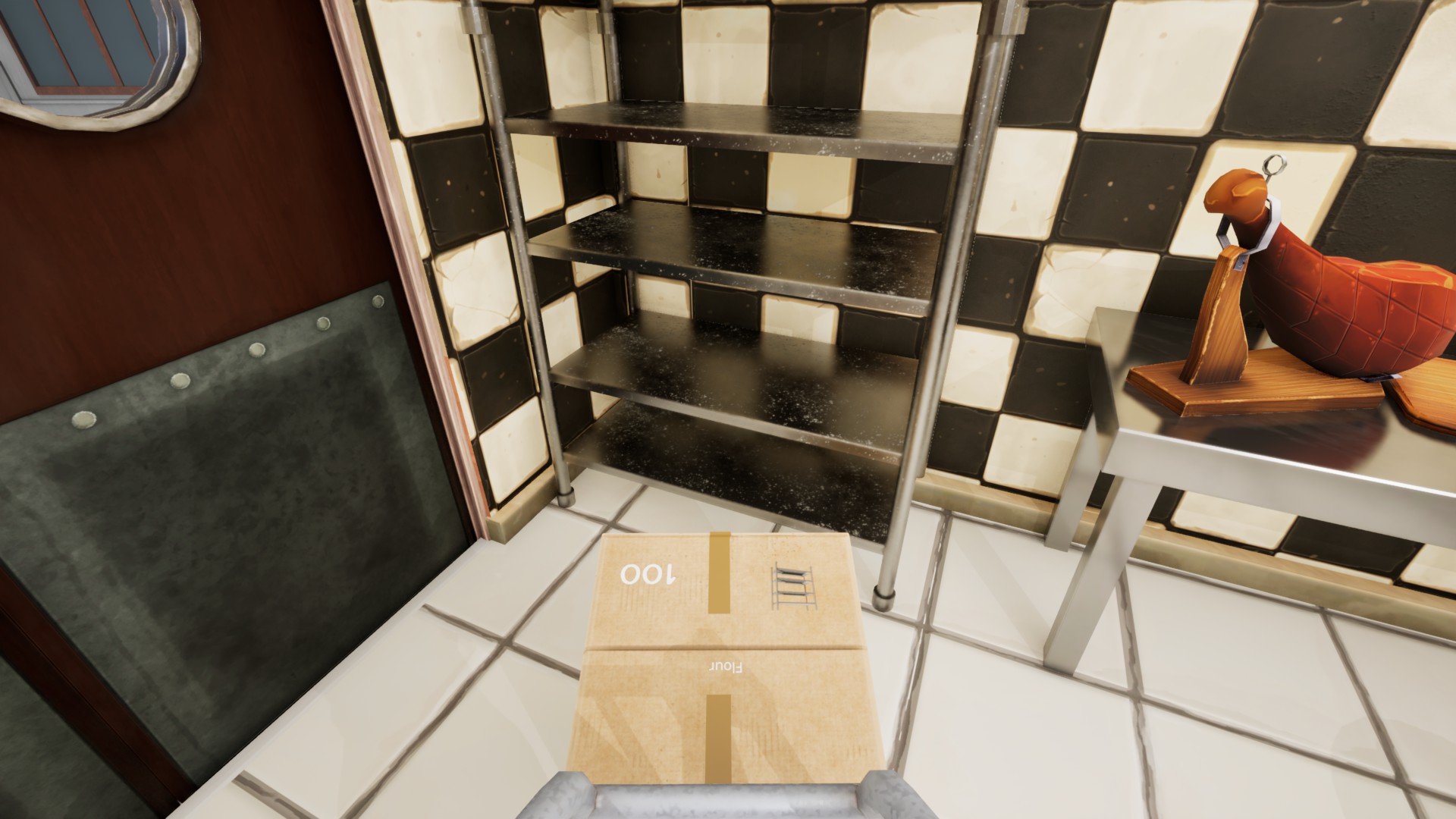 Ingredient box carried to its matching storage