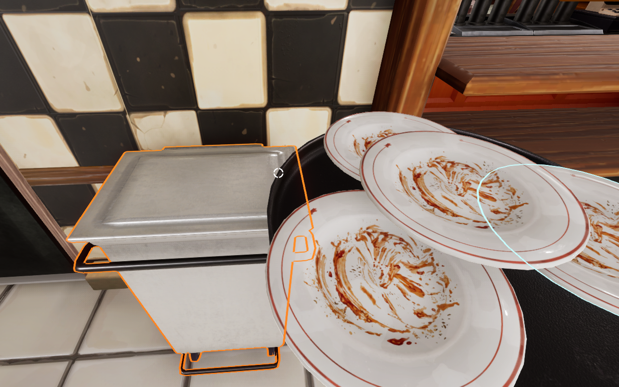 Empty dirty plate after food is discarded
