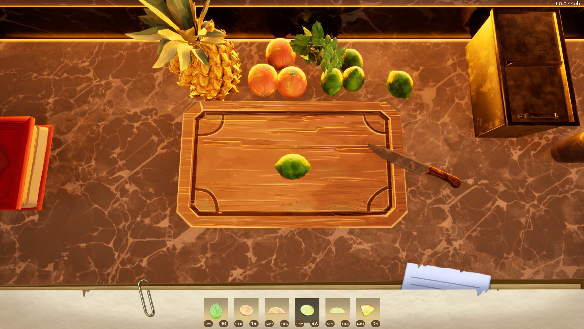 Fruit selected for slicing