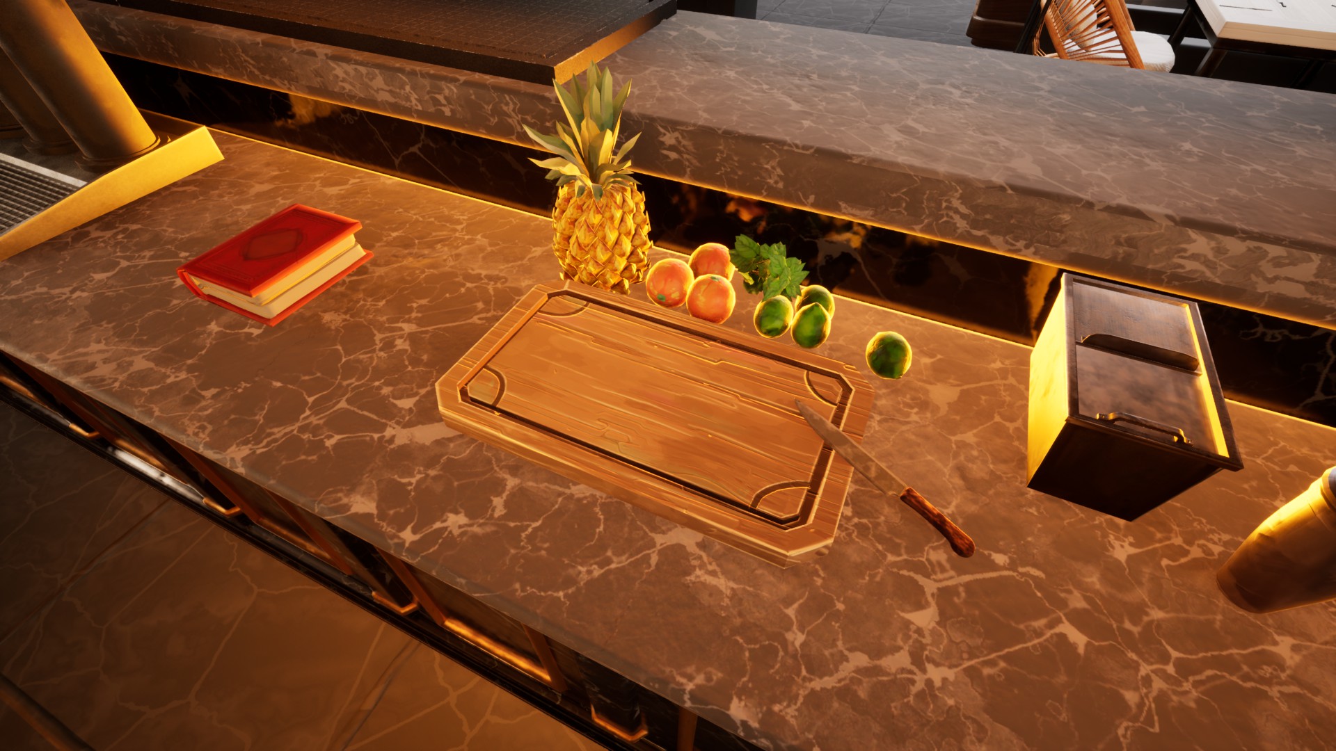 Prepared-ingredient cutting station